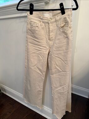 Women’s Mother Tomcat Roller Chew Cream High-Rise Jeans